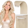 image:imageSunny Hair Long Weft Tape in Hair Extensions Human Hair Jet Black 24InchGUTP60 Bleach Blonde