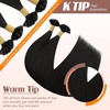 image:imageSunny Hair 24 Inch K Tips Hair Extensions Human Hair Natural Black