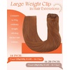 image:imageSunny Hair Clip in Hair Extensions Real Human Hair 120g for Fuller Hair