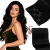 image:imageSunny Hair Clip in Hair Extensions Real Human Hair Black Women 26 Inch 150g